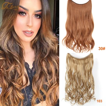 

TALANG natural invisible heat-resistant synthetic fishing line seamless and convenient type hair extension hair without clip hai