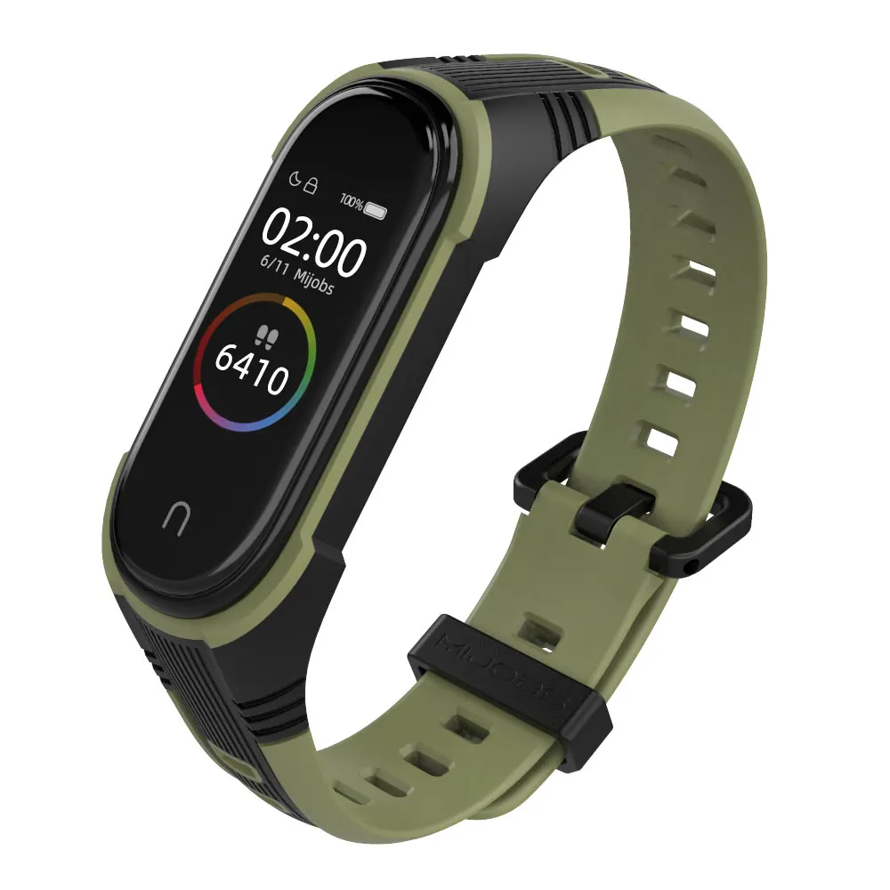 Mijobs Mi Band 5 4 3 ремешок Correa Bend Pulseira Xiomi Miband Opaska силиконовый для Xiaomi аксессуары браслет