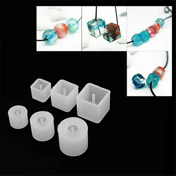 

6 Shapes DIY Resin Decorative Craft Molds For Jewelry Making DIY Mould Tool Accessories Necklace Pendant Earring Charm