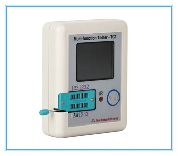 

Pocketable Transistor tester is the LCR - TC1 full color graphics display