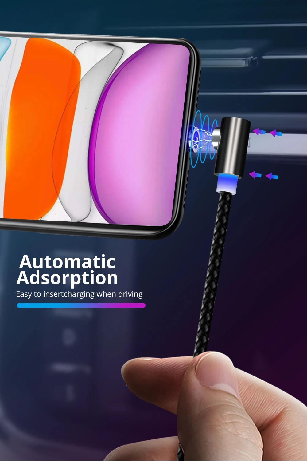 GUUGEI Магнитный кабель Micro usb type C адаптер зарядное устройство 90 градусов быстрая зарядка игровая зарядка провод для iPhone XS Max xiaomi note8