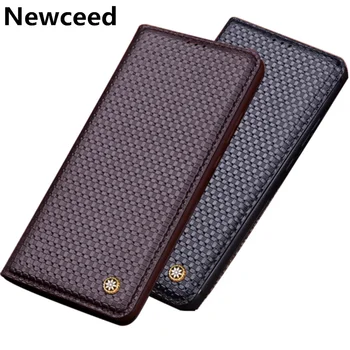 

Genuine Leather Flip Cover Case For Samsung Galaxy A30/Samsung Galaxy A20 Magnetic Phone Case With Kickstand Phone Bag Coque