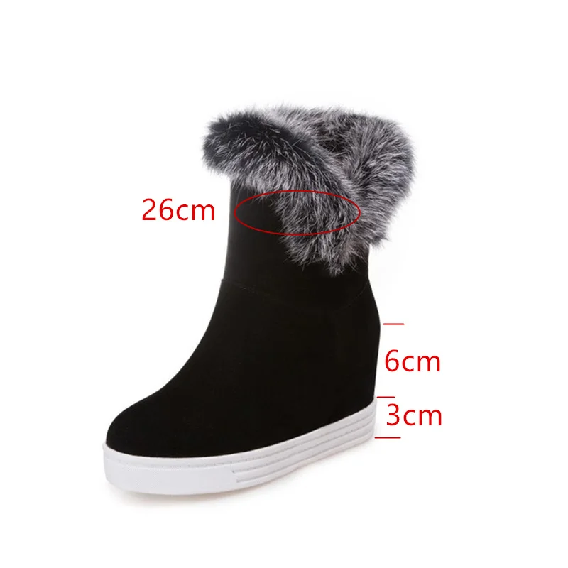 Кожаные ботильоны женская зимняя обувь женские черные ботинки на платформе и высоком каблуке г. Теплые женские зимние ботинки на меху, большие размеры 43