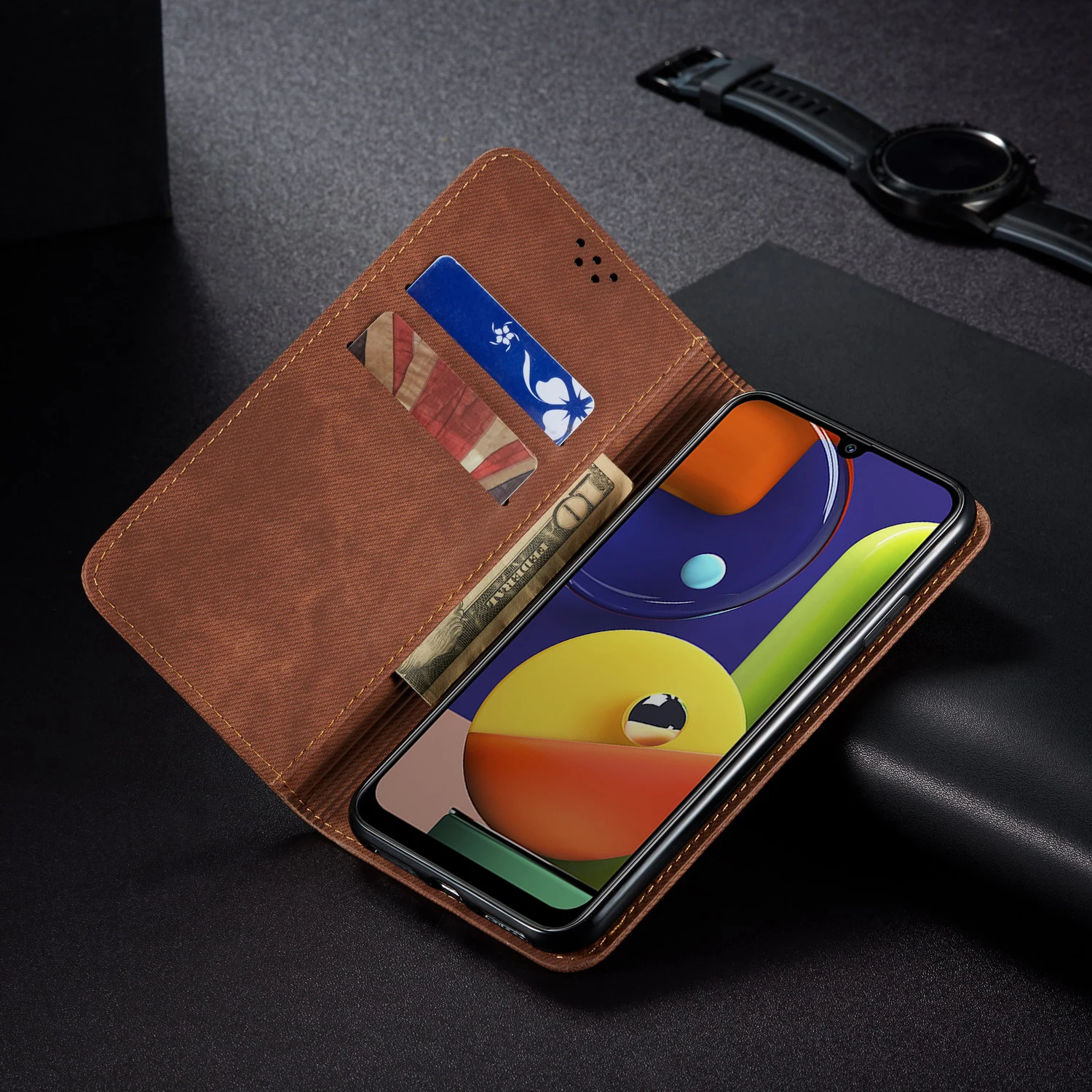 Coque чехол для samsung Galaxy A50 A70 A20 A30 кожаный чехол-портмоне с откидной крышкой крышка для samsung Galaxy A51 A71 A10S A20S A30S A50S M30S чехол
