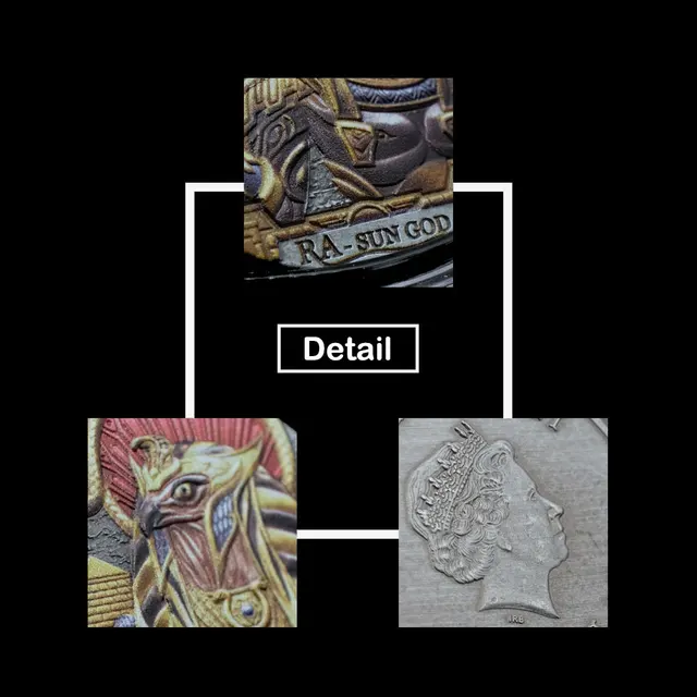 Sun God Ra Fairy Mese Színes Érmék Elizabeth Queen Uncia Replika Kézműves Kollekció Kihívás Ajándéktárgyak Érme Ajándék Nem Valuta - Image 5