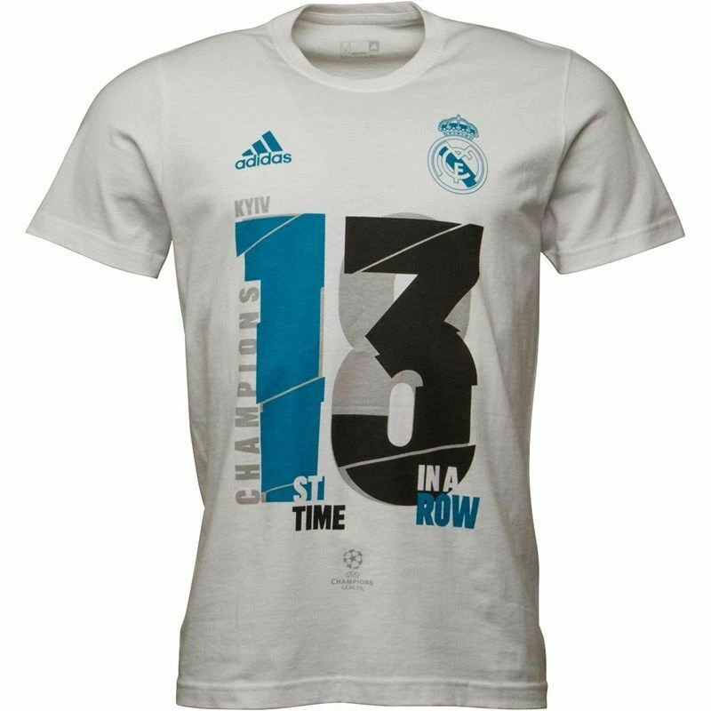 Adidas hombres Madrid UCL 2018 ganadores camiseta de #13 Nueva M L 2XL| | - AliExpress