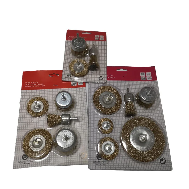 Поперечная граница для проволочные катушки набор ржавчины удаление краски стержень плоский прут чаша проволока кисть с ручкой da mo Brush щетка