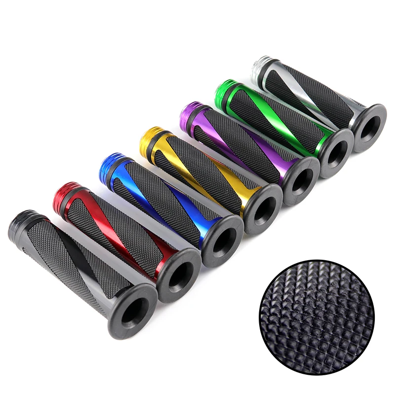Universal 7/8'' 22MM Moto Motorcycle Handle Grips Metal&ampRubber Racing Handlebar Grip for KTM Honda Yamaha Suzuki Ducati |