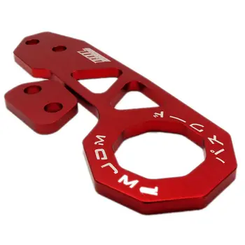 

JDM Style Rear Towing Hook Red 10.4*4.3*2.7in For Honda Fit Jazz Civic New