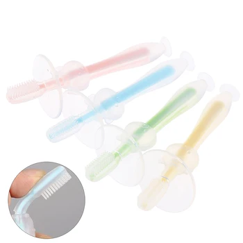

Soft Silicone Toothbrush And Environmentally Safe Baby Teether Teething Ring Kids Teether Children Chewing