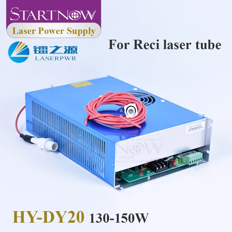Startnow DY20 CO2 лазерный Питание 130/150W Reci W6 S6 W8 S8 лазерная трубка HY 110/220V лазерные