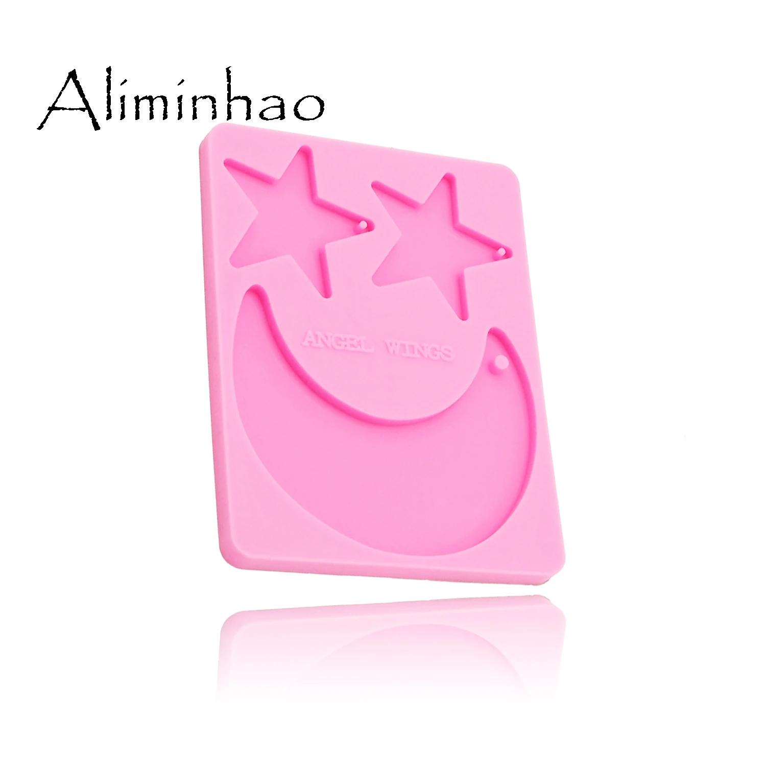 DY0122 Shiny Star moon Shape Silicone Mold For DIY Keychain decoration mold Clay epoxy resin Mold Craft