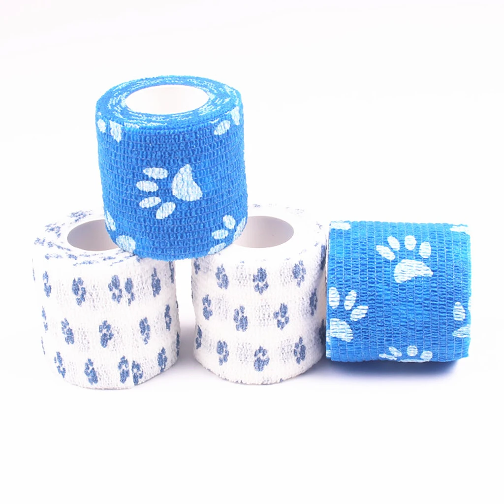 4Pcs Elastic Bandage Athletic Pet Joints Support First Aid Tapes Strap Band