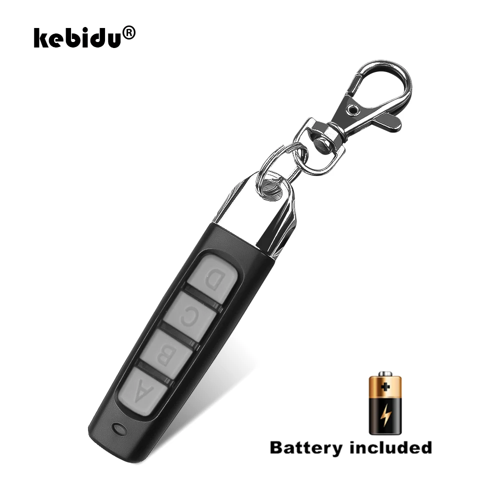 

kebidu 4 Buttons Clone Remote Control 433MHZ Wireless Transmitter Garage Gate Electric Door Copy Controller Anti-theft Lock Key