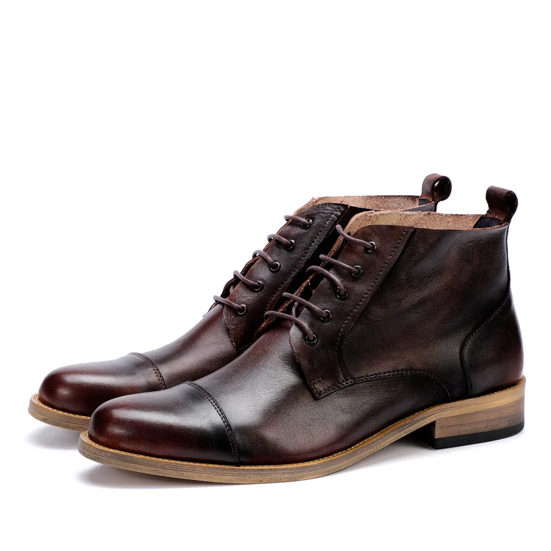 

New Style Martin Boots Men's Warm England MEN'S SHOES Genuine Leather Retro Chelsea Leather Boot Casual MEN'S Short Boots