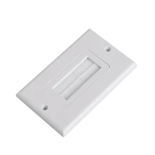 1 одинарная щетиная щетка настенная пластина порт вставка крышка розетка Монтажная панель#1