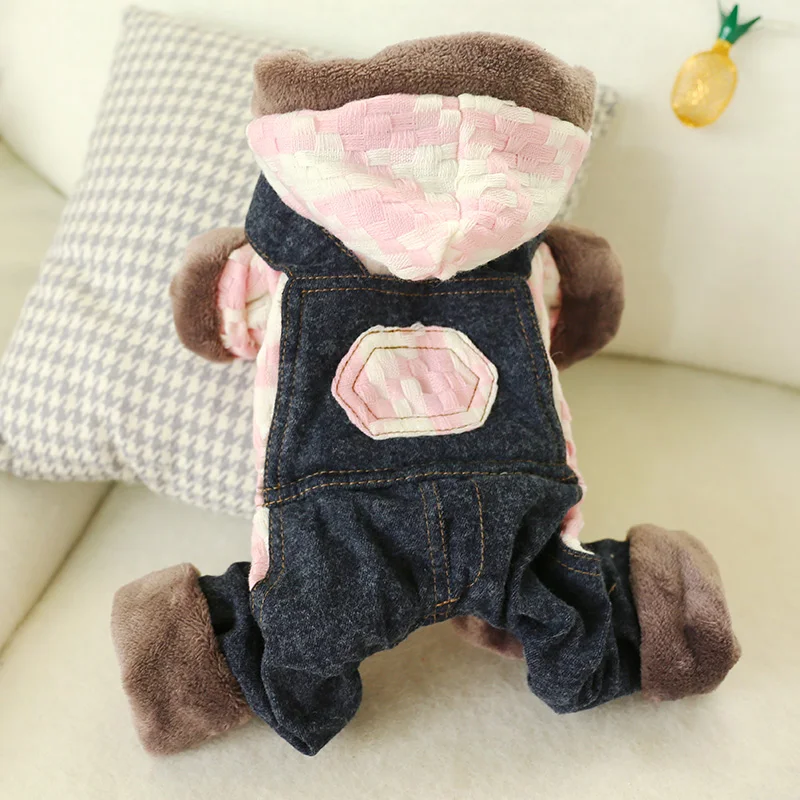 PETCIRCLE Pet Clothes Teddy Pomeranian Small Dog Puppies Clothing Autumn And Winter Double Thick Warm Clothing Cotton Jacket Bib