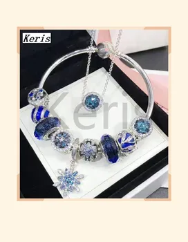 

High-Quality Replica 1:1 100%925 Pure Silver 2019 New Star Glaze Snow Cat Eye Necklace Bracelet Set Free Delivery