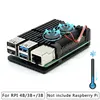 Dual fan Raspberry Pi 4 Model B / 3B + / 3B 4 color aluminum metal case with super two cooling fans + radiator suitable for RPI ► Photo 3/6