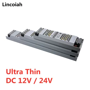 

Ultra Thin LED Power Supply AC190-240V DC 12V 24V Lighting Transformers 60W 100W 150W 200W 300W 400W 500W Driver For LED Strips