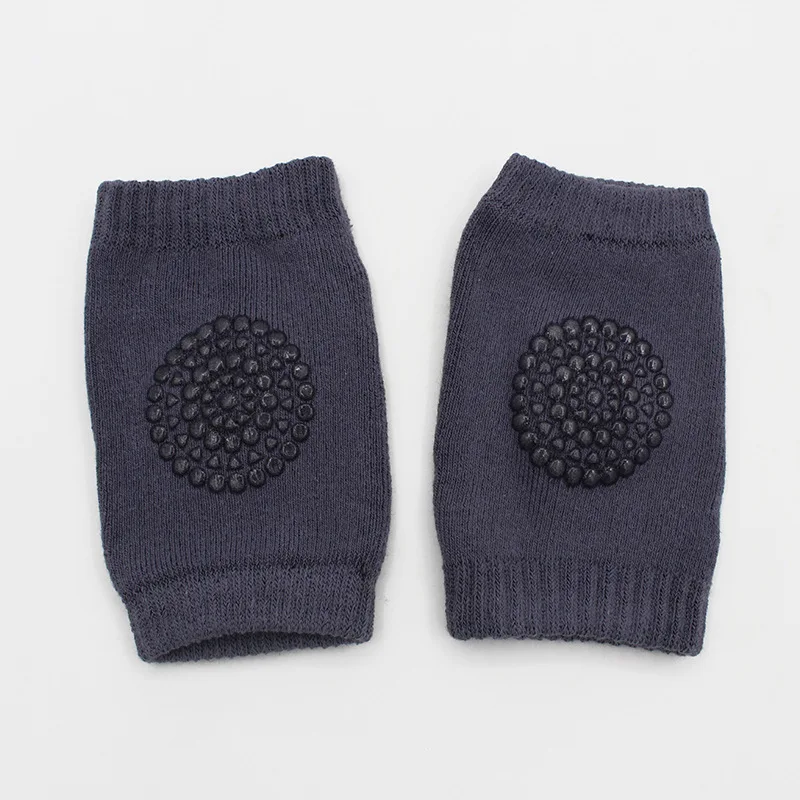 Navy Blue Детские наколенники протектор ребенка ползать на нескользящей подошве Утепленная одежда до колена защитный чехол для младенцев и детей ясельного возраста Удобная наколенники колодки - Цвет: Navy Blue