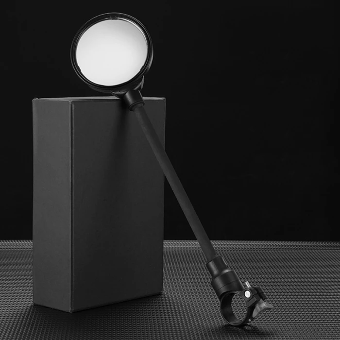 Bicycle Rear View Mirror Handlebar Mount Angle Adjustable Safety Rotatable for Mountain Bike KH889