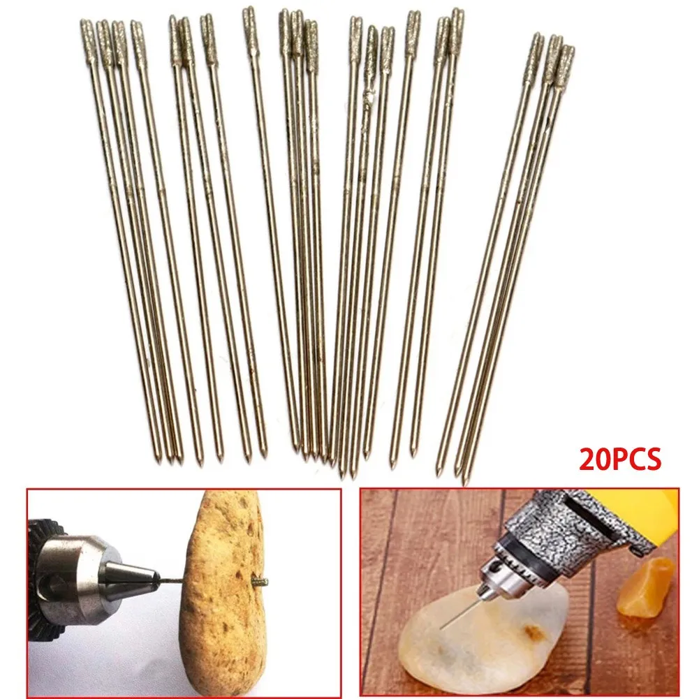 20pcs 1mm Micro Drill Bits Suitable For Diamond Stone HSS Drill Bits High Quality Power Tools Micro Drill Bits AliExpress