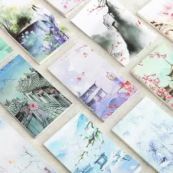 

60 Sheets Daily Message Memo Pad Stationery ScrapBooking Memo Notes Beautiful Scene Office School Paper Checklist Notebooks