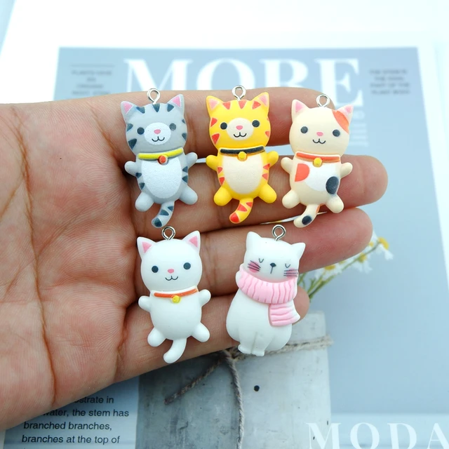 Kawaii Cat charms pendants for jewelry making bracelets necklace