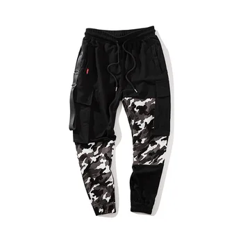 

Patch Joggers Ment Trousers Streetwear Sweat Pant Pantalon Homme Patch Camouflage Jogger Pant Hip Hop Men Moda Hombre 2020