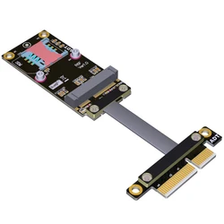 Cable de extensión PCIe X4 a Mini PCIe tarjeta de red inalámbrica Mpcie Gen3 8G/bps convertidor Cable adaptador de expansión ADT