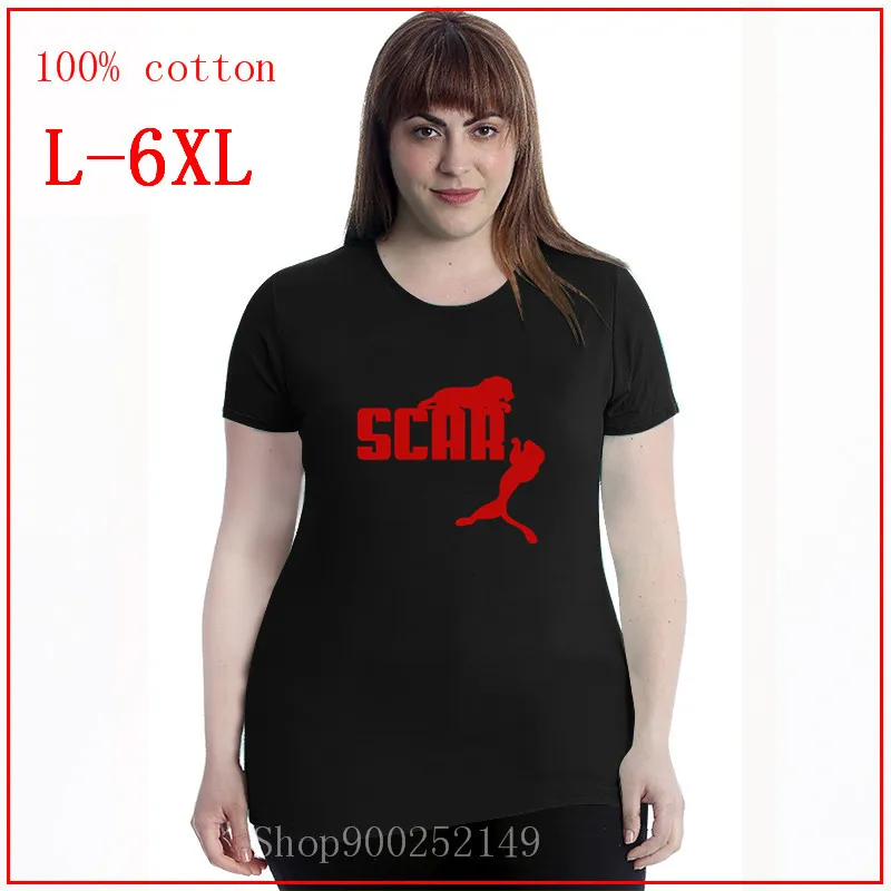 Simba Mufasa и шрам Villion King Красного размера плюс Рубашки 4XL 5XL 6XL футболки подарок на