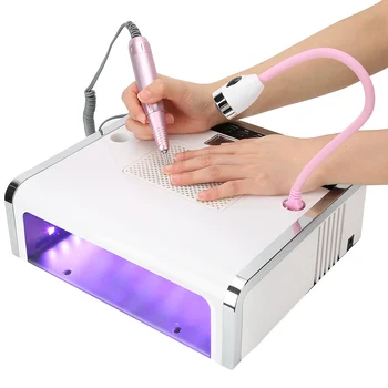 

108W 4In1 Nail Suction Dust Collector Nail Art Curing Light Nail Grinding Machine Nail Drill Polisher Manicure Device Nail Lamp