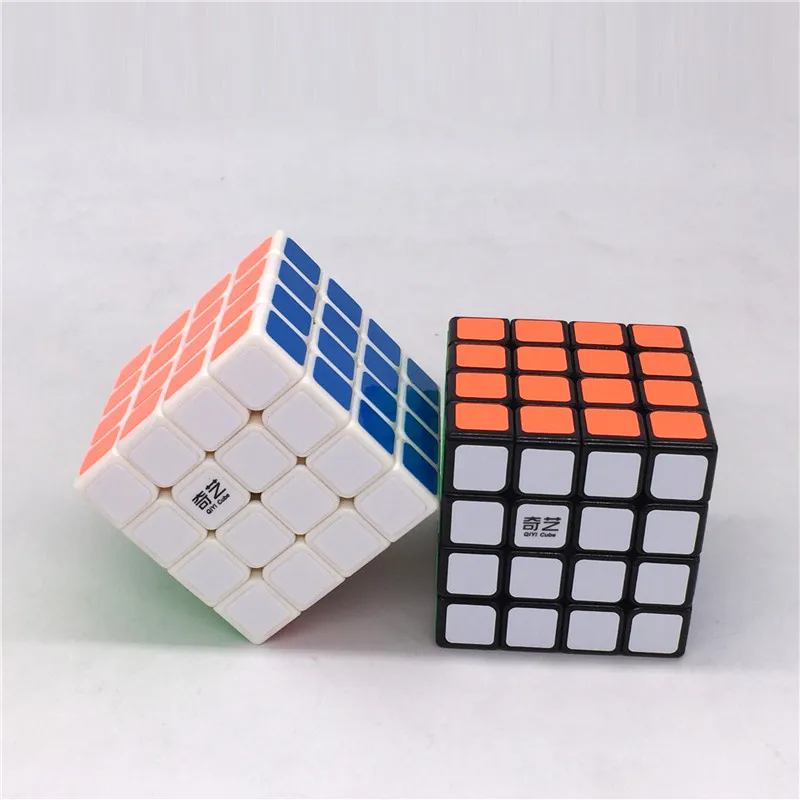QIYI QiYuan 161 волшебный куб 4x4x4 слоев Топ Профессиональный Скорость Cubo половина яркая наклейка головоломка волшебный куб детские игрушки MF405