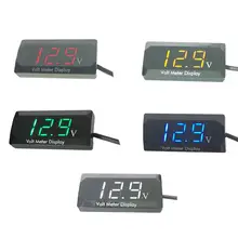 Автомобильный цифровой дисплей вольтметр 12 в вольтметр универсальный модифицированный Цифровой вольтметр автомобильные аксессуары прочный