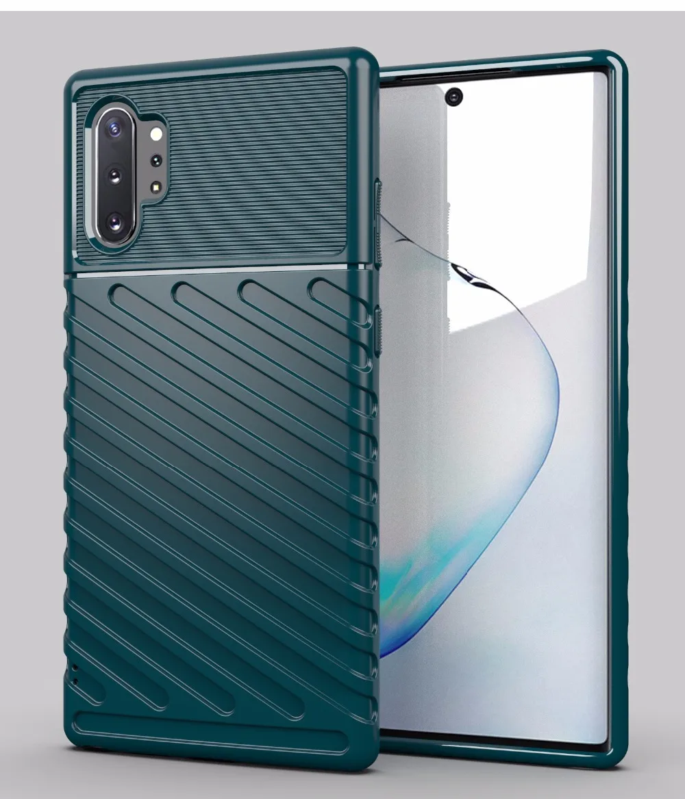50 шт./лот, защитный чехол из ТПУ для samsung galaxy Note 10 10 plus, кожаный чехол