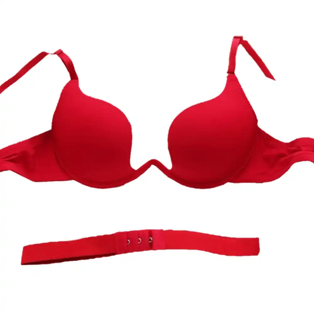 Lingerie Sexy pour femmes avec un décolleté en u profond, soutien push up en forme de u