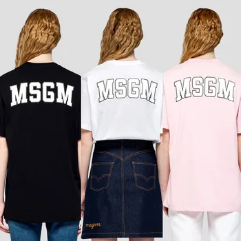 

2020 Spring Summer Women Letter Print Logo Cotton Short Sleeve T-shirt