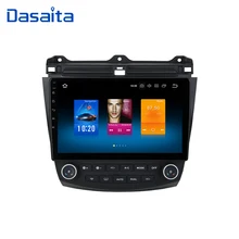 Dasaita DPS Android 9,0 10," автомобиль gps радио плеер для Honda Accord 2003 2004 2005 2006 2007 Авто Радио стерео Мультимедиа MP3 4G Встроенная память