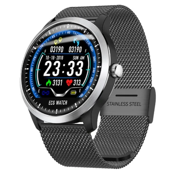 

Br4 Ecg Ppg Smart Watch Men with Electrocardiogram Display Heart Rate Blood Pressure Smart Band Fitness Tracker New for Makibes
