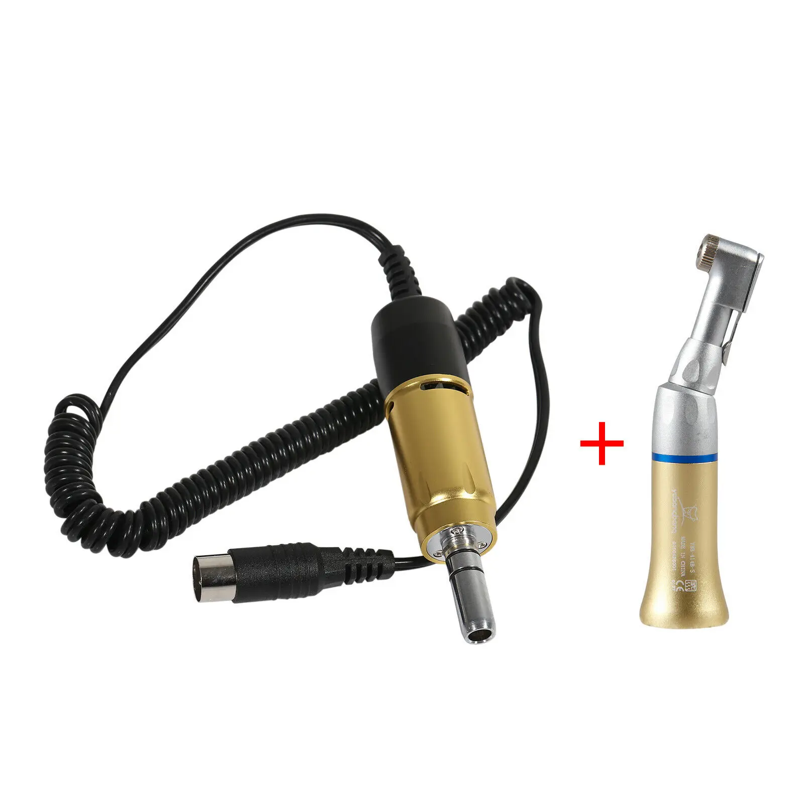 

Dental Lab Marathon 35K RPM Electric E-type Motor & Contra Angle Handpiece Fit Nsk Gold Color