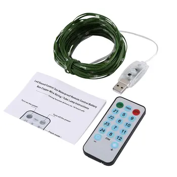 

Usb Led Light String Four Lines Remote Control 10M100Leds Copper Wire Lamp Rgb Decoration For Christmas Wedding Holiday