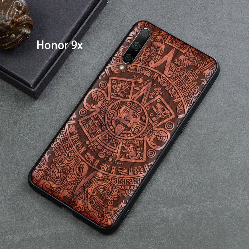 BOOGIC Оригинальный Деревянный чехол для телефона Huawei Honor View 20 V10 дерево + ТПУ 9x 8x Play Pro
