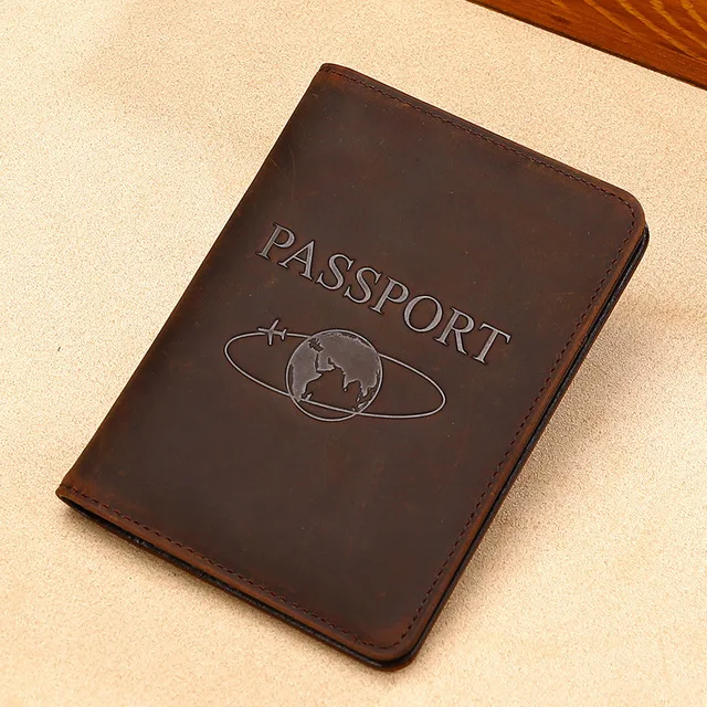 Горячая продажа RFID Натуральная кожа Мужская Обложка для паспорта модные пары