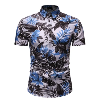 

Fashion Summer Floral Shirt Men 2020 Brand Slim Fit Short Sleeve Hawaiian Shirt Mens Party Holiday Casual Shirts Chemise Homme