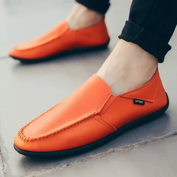 

New Arrival Loafers Shoes For Men Non-Slip Flats Shoes Mens Slip-on Lazy Shoes For Men Low Price Man Drive Shoes Black Loafers