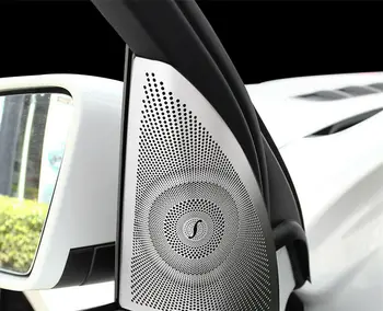 

Front Door sound Speaker chrome cover trim For Benz W166 ML X166 GL-CLASS 2013+