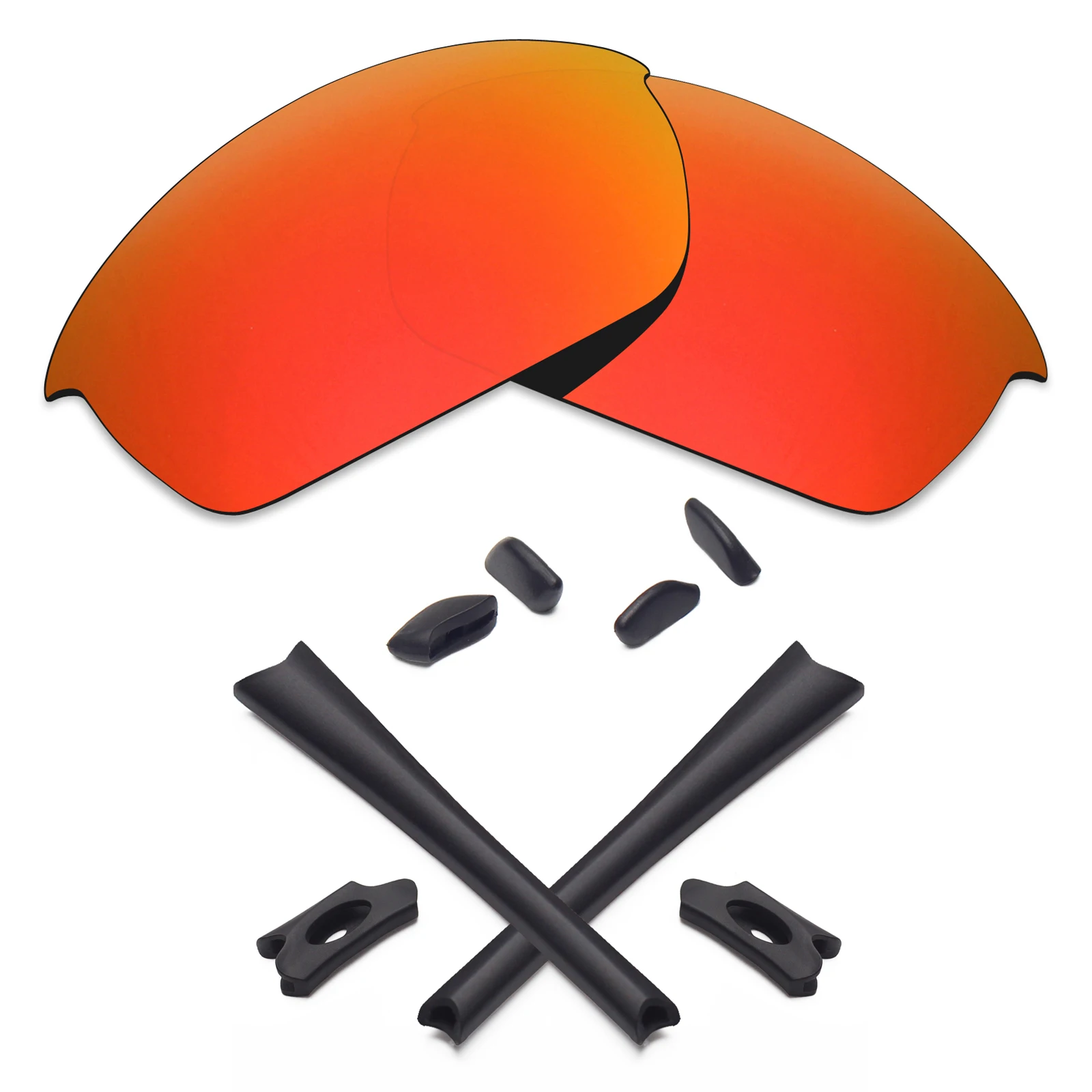 Fire Red Mryok ПОЛЯРИЗОВАННЫЕ замены оптические линзы для Oakley Бронежилет солнечные очки к куртке линзы(срок службы линзы только)-несколько вариантов - Цвет линз: Fire Red