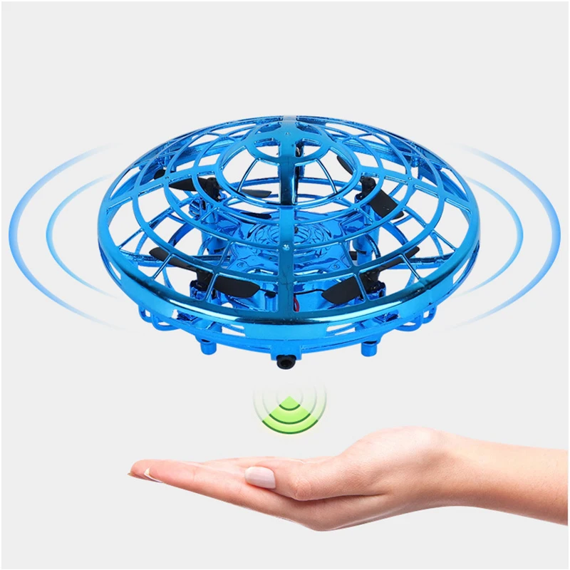 

Mini Drone UFO Toy Hand Operated RC Helicopter Quadrocopter Dron Infrared Induction Aircraft Flying Ball RC Drone Toys For Kids