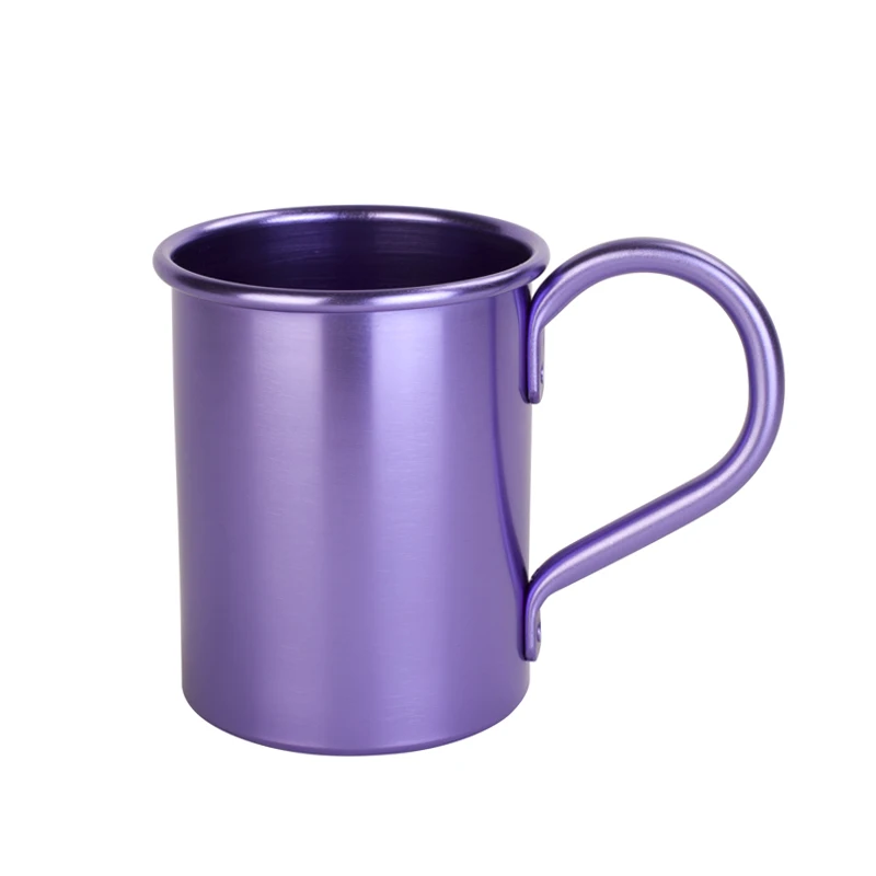 Supply multi colored aluminum mule mug wholesale anodized coffee cup